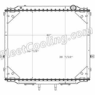 Picture of TR8688 Radiator - Plastic Tank Fits: Western Star Applications