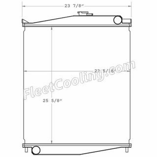 Picture of UD Nissan Radiator - Plastic Tank TR7521P