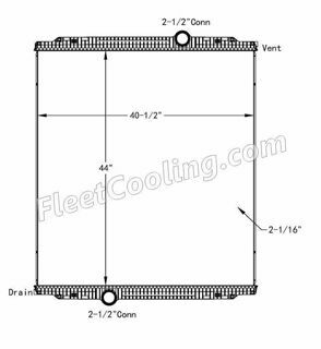 Picture of Kenworth Radiator - Plastic Tank TR7277P