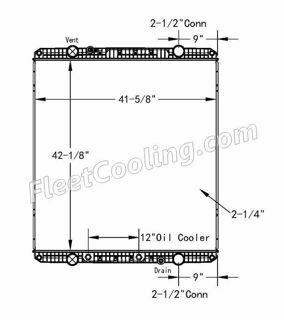 Picture of Western Star Radiator - Plastic Tank TR7495P