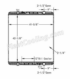 Picture of Western Star Radiator - Plastic Tank TR7495P