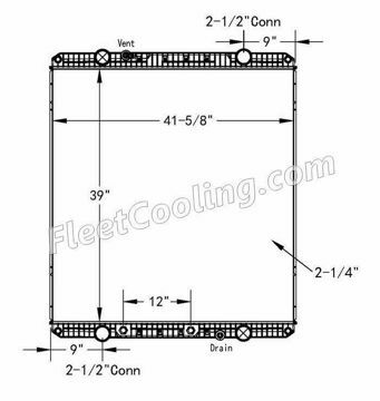 Picture of Western Star Radiator - Plastic Tank TR7496P