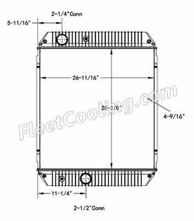 Picture of Gillig Radiator - Plastic Tank TR7527P