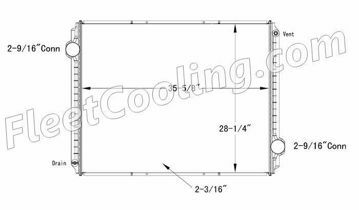 Picture of IC Corporation, International Navistar Radiator - Plastic Tank TR7122P