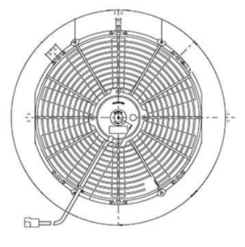 Picture of Axial Fan, 350mm diameter 12V - 1001216705